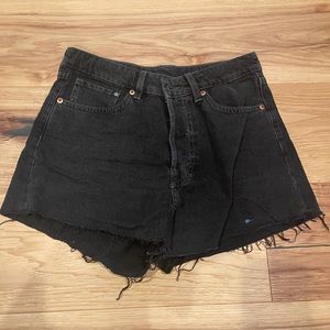 Black H&M denim shorts